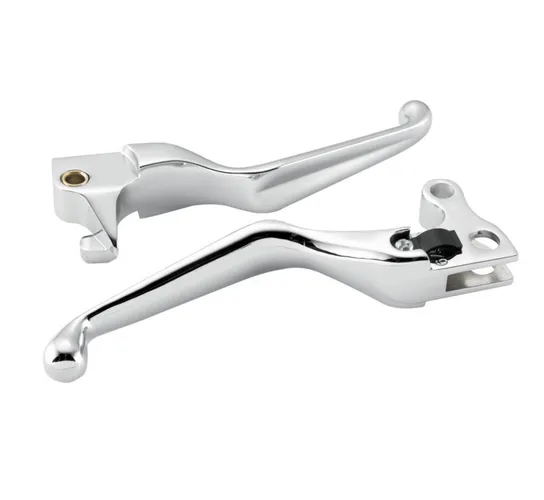 BC Chrome Brake And Clutch Hand Lever Set for Harley Sportster 883 1200 1