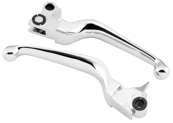 BC Chrome Brake And Clutch Hand Lever Set Harley Dyna Softail Sportster Touring 1