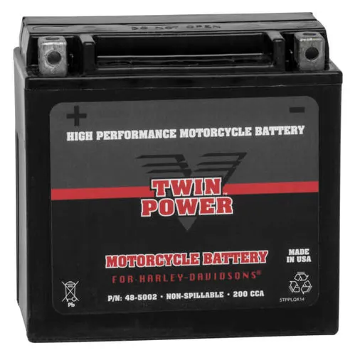 Twin Power High Performance Factory Activated AGM Battery YTX14 1