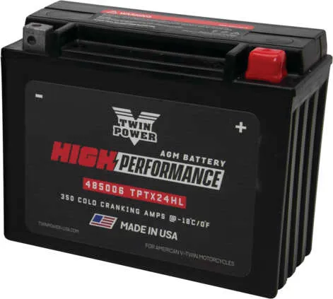 Twin Power High Performance Factory Activated AGM Battery YTX24HL 2