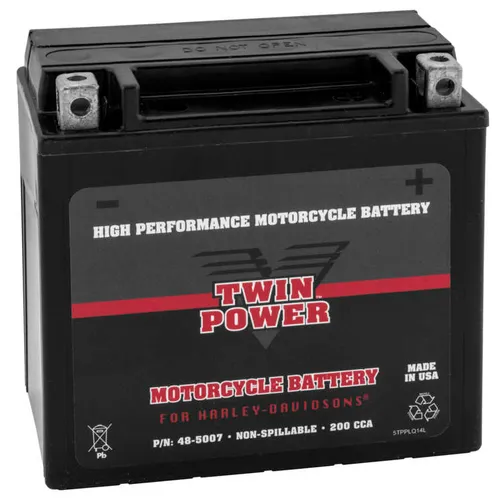 Twin Power High Performance Factory Activated AGM Battery YTX14L 1