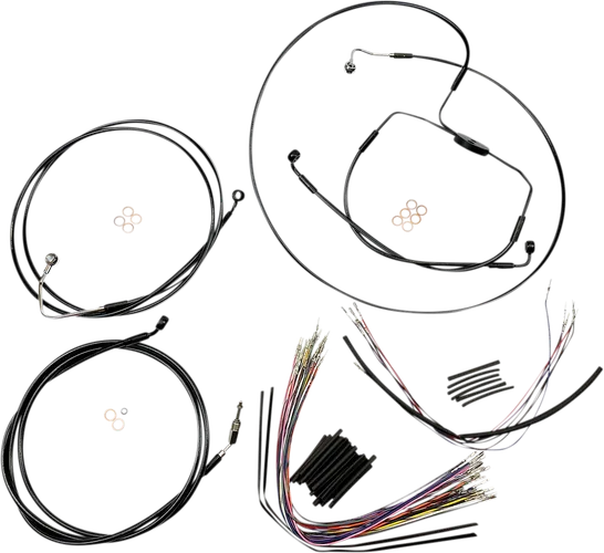 Magnum XR Clutch Brake Cable Kit Black w Blk for 15-17in. ABS