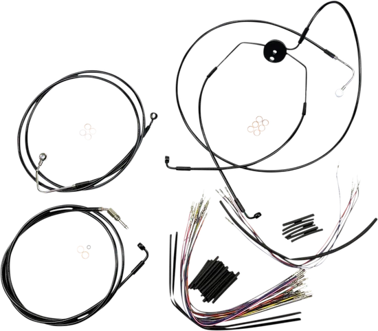 Magnum XR Clutch Brake Cable Kit Black w Blk for 12-14in. ABS