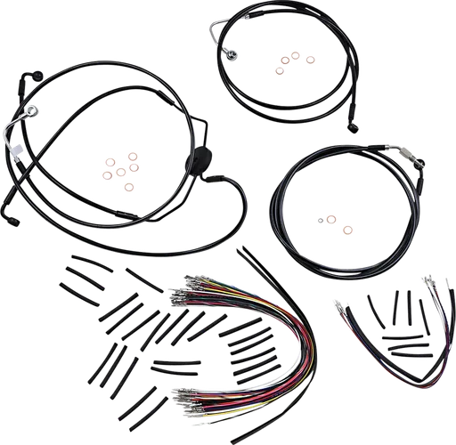 Magnum XR Clutch Brake Cable Kit Black w Blk for 12-14in. ABS