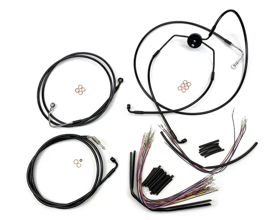 Magnum XR Clutch Brake Cable Kit Black w Blk for 15-17in. ABS