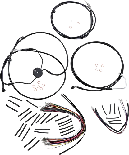 Magnum XR Clutch Brake Cable Kit Black w Blk for 15-17in. ABS