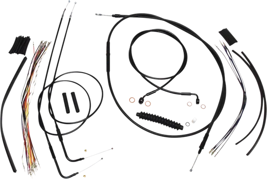 Magnum XR Clutch Brake Cable Kit Black w Blk for 12-14in.