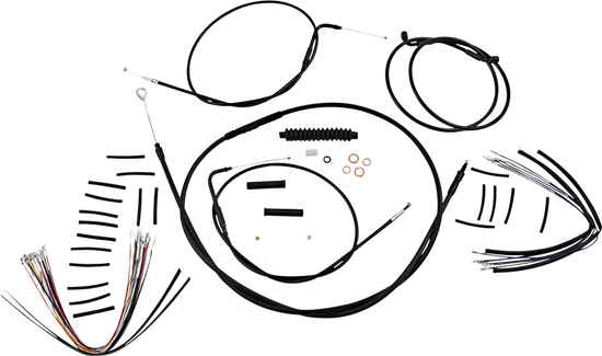 Magnum XR Clutch Brake Cable Kit Black w Blk for 12-14in.