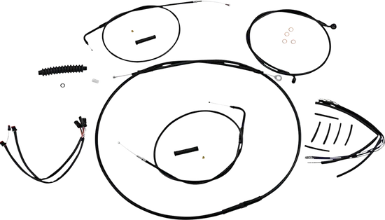 Magnum XR Clutch Brake Cable Kit Black w Blk for 12-14in.
