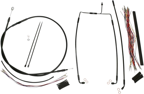 Magnum XR Clutch Brake Cable Kit Black w Blk for 12-14in.