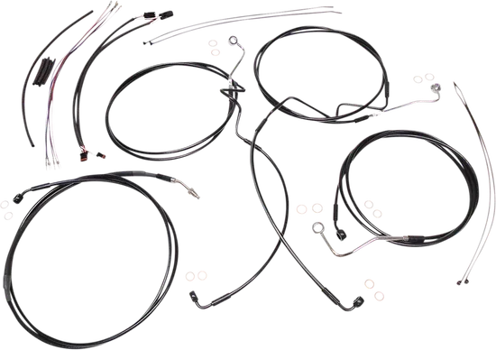 Magnum XR Clutch Brake Cable Kit Black w Blk for 12-14in. ABS