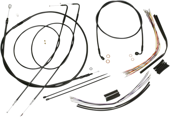 Magnum XR Clutch Brake Cable Kit Black w Blk for 12-14in.