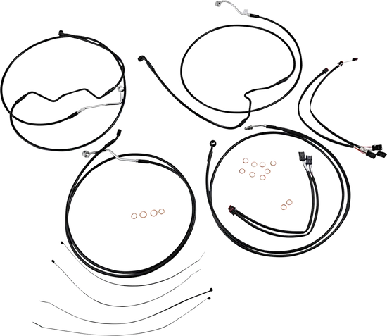 Magnum XR Clutch Brake Cable Kit Black w Blk for 15-17in. ABS