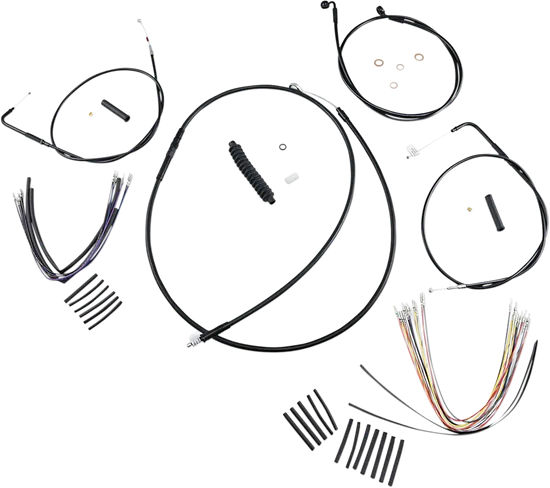 Magnum XR Clutch Brake Cable Kit Black w Blk for 12-14in.