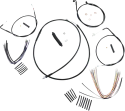Magnum XR Clutch Brake Cable Kit Black w Blk for 12-14in.