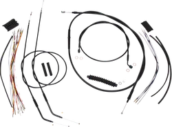 Magnum XR Clutch Brake Cable Kit Black w Blk for 10-12in.