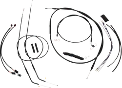 Magnum XR Clutch Brake Cable Kit Black w Blk for 10-12in.