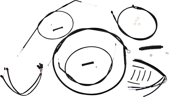 Magnum XR Clutch Brake Cable Kit Black w Blk for 14-16in.