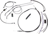 Magnum XR Clutch Brake Cable Kit Black w Blk for 10-12in. ABS