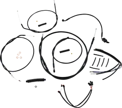 Magnum XR Clutch Brake Cable Kit Black w Blk for 14-16in. ABS