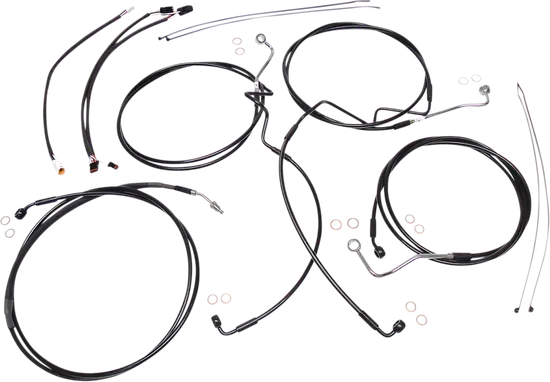 Magnum XR Clutch Brake Cable Kit Black w Blk for 12-14in. ABS