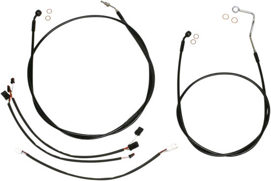 Magnum XR Clutch Brake Cable Kit Upper Black w Blk for 12-14in. ABS