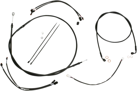 Magnum XR Clutch Brake Cable Kit Black w Blk for 12-14in.