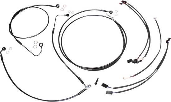Magnum XR Clutch Brake Cable Kit Black w Blk for 12-14in. ABS