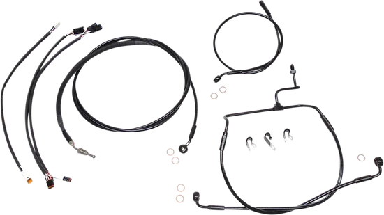 Magnum XR Clutch Brake Cable Kit Black w Blk for 12-14in.