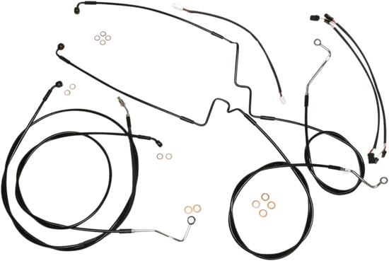 Magnum XR Clutch Brake Cable Kit Black w Blk for 15-17in. ABS