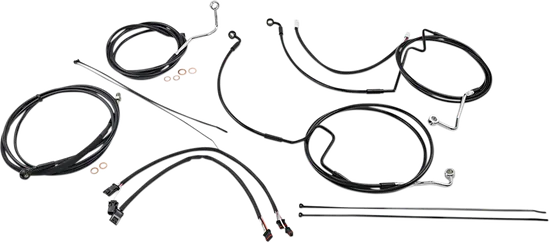 Magnum XR Clutch Brake Cable Kit Black w Blk for 12-14in. ABS