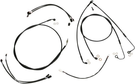 Magnum XR Clutch Brake Cable Kit Black w Blk for 12-14in. ABS