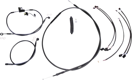 Magnum XR Clutch Brake Cable Kit Black w Blk for 12-14in. 1