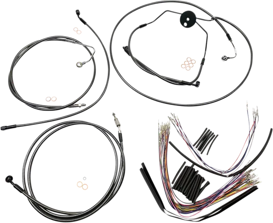 Magnum Control Clutch Brake Cable Kit Black for 15-17in. Apes ABS
