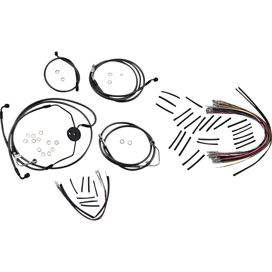 Magnum Control Clutch Brake Cable Kit Black for 15-17in. Apes ABS 2