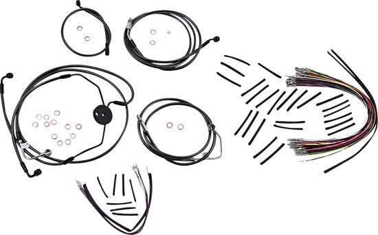 Magnum Control Clutch Brake Cable Kit Black for 15-17in. Apes ABS