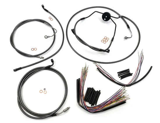 Magnum Control Clutch Brake Cable Kit Black for 15-17in. Apes ABS