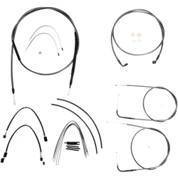 Magnum Control Clutch Brake Cable Kit Black for 12-14in. Apes