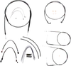 Magnum Control Clutch Brake Cable Kit Black for 15-17in. Apes