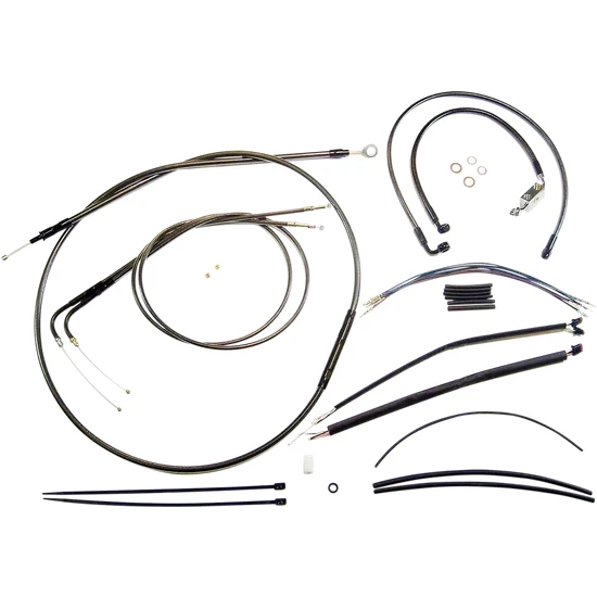 Magnum Control Clutch Brake Cable Kit Black for 15-17in. Apes ABS 2