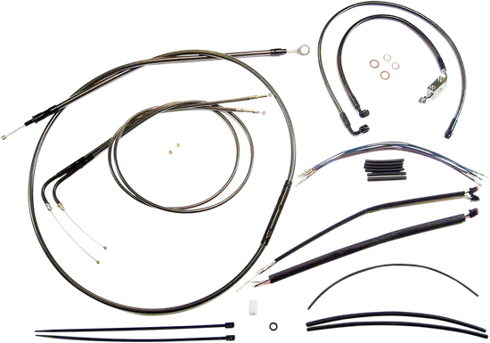 Magnum Control Clutch Brake Cable Kit Black for 15-17in. Apes ABS