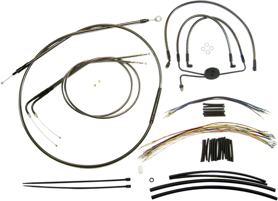 Magnum Control Clutch Brake Cable Kit Black for 15-17in. Apes