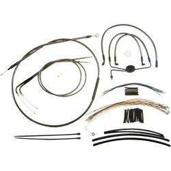 Magnum Control Clutch Brake Cable Kit Black for 15-17in. Apes