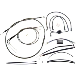 Magnum Control Clutch Brake Cable Kit Black for 12-14in. Apes