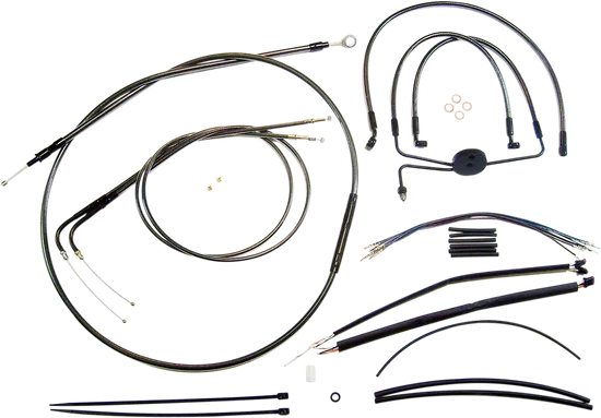 Magnum Control Clutch Brake Cable Kit Black for 15-17in. Apes