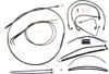 Magnum Control Clutch Brake Cable Kit Black for 12-14in. Apes ABS