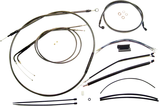 Magnum Control Clutch Brake Cable Kit Black for 12-14in. Apes