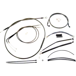 Magnum Control Clutch Brake Cable Kit Black for 12-14in. Apes