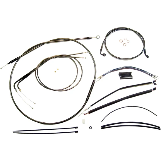 Magnum Control Clutch Brake Cable Kit Black for 15-17in. Apes 2