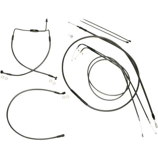 Magnum Control Clutch Brake Cable Kit Black Pearl for 10in. Apes 2